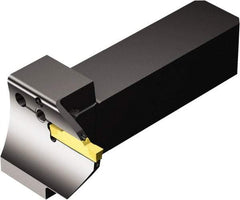 Sandvik Coromant - QS-R/LG123..C..E..B, External, Left Hand, 19.05mm Max Depth of Cut, Indexable Grooving Tool Holder - N123H2-0400-0004-TF Insert Compatibility, 25.4mm Shank Height, 25.4mm Shank Width, 109.66mm OAL, Through Coolant - Americas Industrial Supply