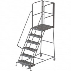 TRI-ARC - Rolling & Wall Mounted Ladders & Platforms Type: Rolling Warehouse Ladder Style: Rolling Platform Ladder - Americas Industrial Supply