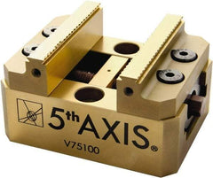 5th Axis - 3" Jaw Width, 56mm High x 4" Long x 3" Wide Vise - For Use with 5 Axis Workholding Systems - Americas Industrial Supply