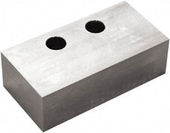 5th Axis - 6" Wide x 2" High x 2.95" Thick, Flat/No Step Vise Jaw - Soft, Steel, Manual Jaw, Compatible with V6105M Vises - Americas Industrial Supply