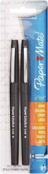 Paper Mate - Felt Tip Porous Point Pen - Black - Americas Industrial Supply