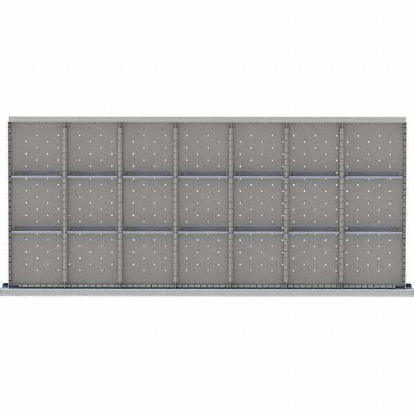LISTA - 21-Compartment Drawer Divider Layout for 3.15" High Drawers - Americas Industrial Supply