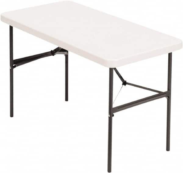 ALERA - 24" Long x 48" Wide x 29" High, Folding Table - Platinum - Americas Industrial Supply