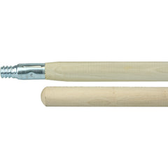 60″ Hardwood Handle, Threaded Metal Tip, 1-1/8″ Diameter - Americas Industrial Supply