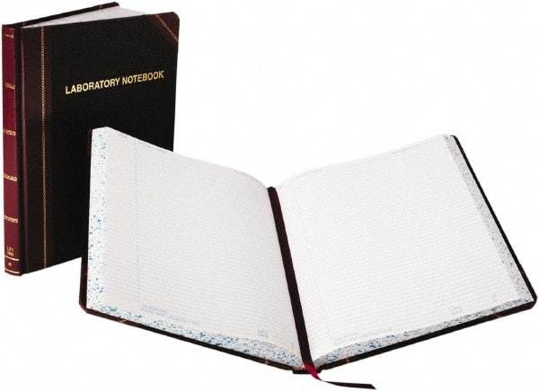 Boorum & Pease - 150 Sheet, 8-1/8 x 10-3/8", Composition Book - Black & Red - Americas Industrial Supply