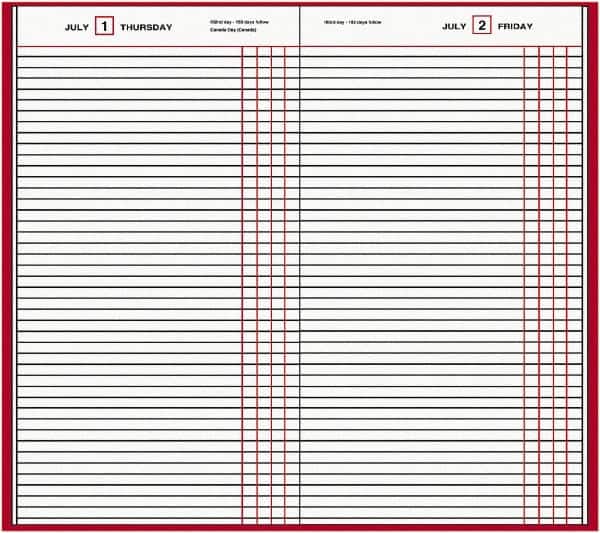 AT-A-GLANCE - 210 Sheet, 7-11/16 x 12-1/8", Composition Book - Red - Americas Industrial Supply