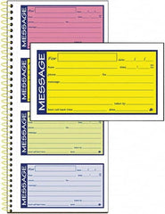 AT-A-GLANCE - 200 Sheet, 5-1/4 x 11", Call Book - Lime - Americas Industrial Supply