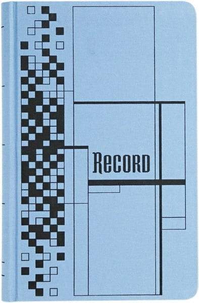 Adams Business Forms - 500 Sheet, 7-5/8 x 12-1/8", Record/Account Book - Blue - Americas Industrial Supply