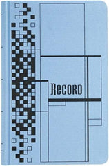 Adams Business Forms - 500 Sheet, 7-5/8 x 12-1/8", Record/Account Book - Blue - Americas Industrial Supply