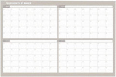 MasterVision - 36 x 48", Wall Calendar - White - Americas Industrial Supply