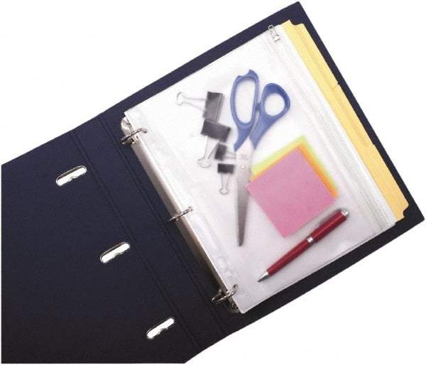 Angler's - 1" Sheet Capacity, 11 x 8-1/2", Binder Pockets - Paper, Clear - Americas Industrial Supply