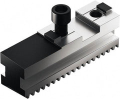 Schunk - 20" Max Chuck Diam Compatibility, Case Hardened Steel Serrated Hard Lathe Master Jaws - 0 Steps - Americas Industrial Supply