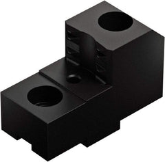 Schunk - 8" Max Chuck Diam Compatibility, Case Hardened Steel Tongue & Groove Hard Lathe Top Jaws - 0 Steps, 20mm Groove Width - Americas Industrial Supply