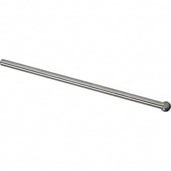 Made in USA - 3/8" Cut Diam, 1/4" Shank Diam, Ball Head Single Cut Burr - Carbide, 5/16" LOC, 6-3/8" OAL - Americas Industrial Supply