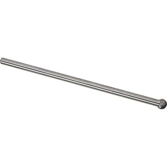 Made in USA - 9.5mm Cut Diam, 0.2362" Shank Diam, Ball Head Single Cut Burr - Carbide, 8mm LOC, 158mm OAL - Americas Industrial Supply
