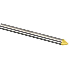Made in USA - 6mm Cut Diam, 0.2362" Shank Diam, Cone Head Diamond Cut Burr - Carbide, 4mm LOC, 50mm OAL - Americas Industrial Supply