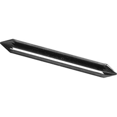 Made in USA - 1/8" Cut Diam, 1/8" Shank Diam, Cone Head Diamond Cut Burr - Carbide, 3/32" LOC, 1-1/2" OAL - Americas Industrial Supply