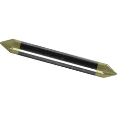 Made in USA - 1/8" Cut Diam, 1/8" Shank Diam, Cone Head Chipbreaker Cut Burr - Carbide, 3/32" LOC, 1-1/2" OAL - Americas Industrial Supply