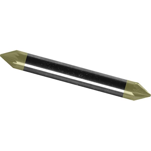 Made in USA - 3mm Cut Diam, 0.1181" Shank Diam, Cone Head Double Cut Burr - Carbide, 2.5mm LOC, 38mm OAL - Americas Industrial Supply