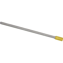 Made in USA - 1/2" Cut Diam, 0.2362" Shank Diam, Cylinder Head Chipbreaker Cut Burr - Carbide, 25mm LOC, 175mm OAL - Americas Industrial Supply