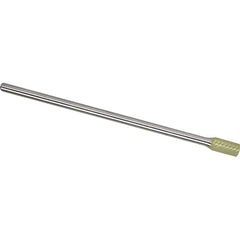Made in USA - 1/2" Cut Diam, 1/4" Shank Diam, Cylinder Head Aluma Cut Burr - Carbide, 1" LOC, 7" OAL - Americas Industrial Supply
