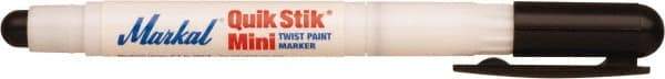 Markal - Black Solid Paint Marker - Fine Medium Tip, Alcohol Base Ink - Americas Industrial Supply