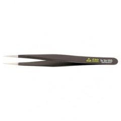 3C SA FINE ROUNDED SHORTER TWEEZERS - Americas Industrial Supply