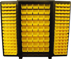 Jamco - 173 Bin Storage Cabinet - Steel, 48" Wide x 24" Deep x 78" High, Black - Americas Industrial Supply