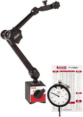 SPI - 0.001" Graduation, Dial Indicator & Base Kit - 2.36" Base Length x 2" Base Width x 2.17" Base Height - Americas Industrial Supply