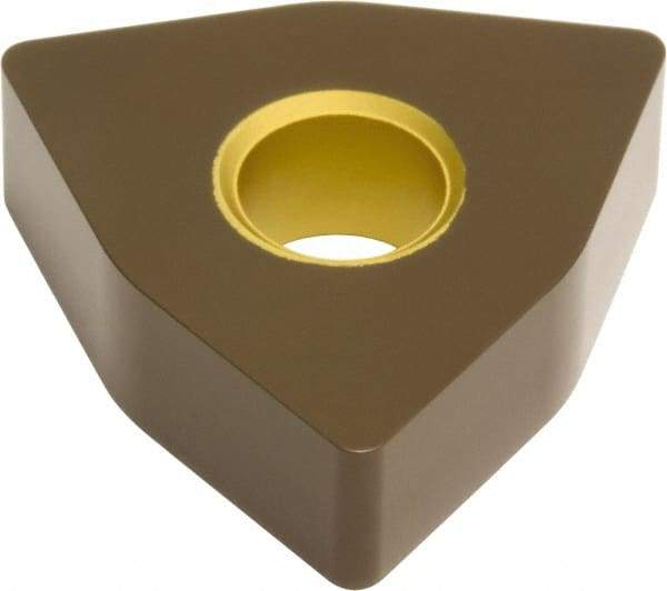 Hertel - WNMA433 1 Grade HC315T Carbide Turning Insert - Al2O3 Finish, 80° Trigon, 1/2" Inscr Circle, 3/16" Thick, 3/64" Corner Radius - Americas Industrial Supply
