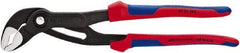 Knipex - 12" OAL, 2-3/4" Max Capacity, 30 Position Water Pump Tongue & Groove Pliers - V-Jaws, Ergo Dual Component Cushion Grip Handles - Americas Industrial Supply