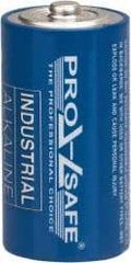 PRO-SAFE - Size C, Alkaline, Standard Battery - 1.5 Volts, Flat Terminal, LR14 - Americas Industrial Supply