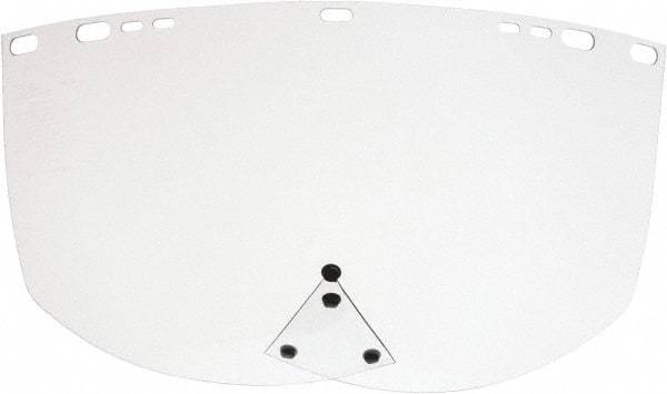 Jackson Safety - Clear Acetate Face Shield - 9" High x 19" Wide x 1.01mm Thick, Compatible with Jackson 170-B Headgear - Americas Industrial Supply