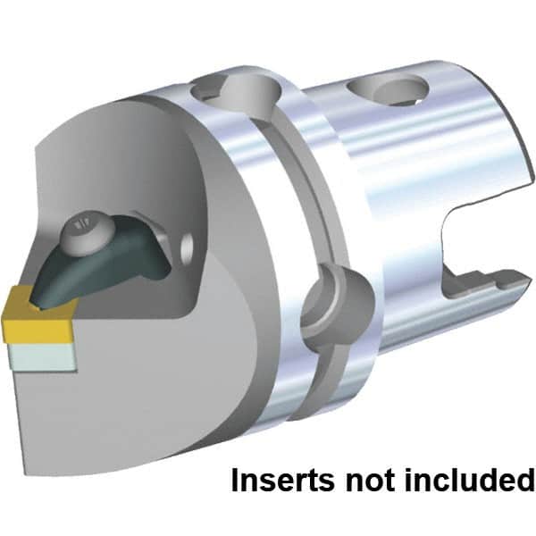 Kennametal - Neutral Cut, Size KM50TS, SN.. 120408 & SN.. 432 Insert Compatiblity, External Modular Turning & Profiling Cutting Unit Head - 50mm Head Length, Through Coolant, Series Kenclamp - Americas Industrial Supply