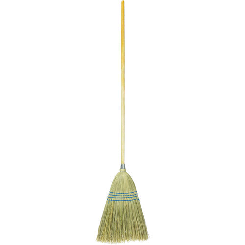 Household Upright Broom, Corn and Fiber Fill, 54″ Overall Length - Americas Industrial Supply