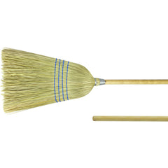 Light Industrial Upright Broom, Corn and Fiber Fill, 57″ Overall Length - Americas Industrial Supply