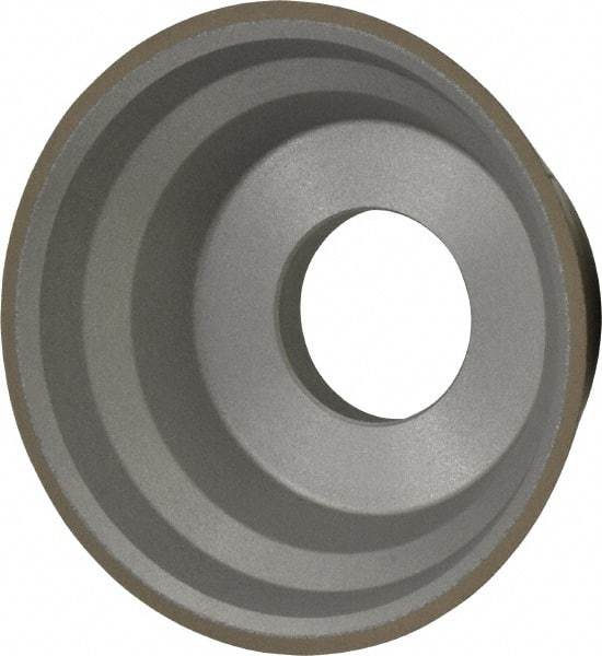 Norton - 3-3/4" Diam, 1-1/4" Hole Size, 1-1/2" Overall Thickness, 320 Grit, Type 11 Tool & Cutter Grinding Wheel - Extra Fine Grade, Diamond, R Hardness, Resinoid Bond - Americas Industrial Supply