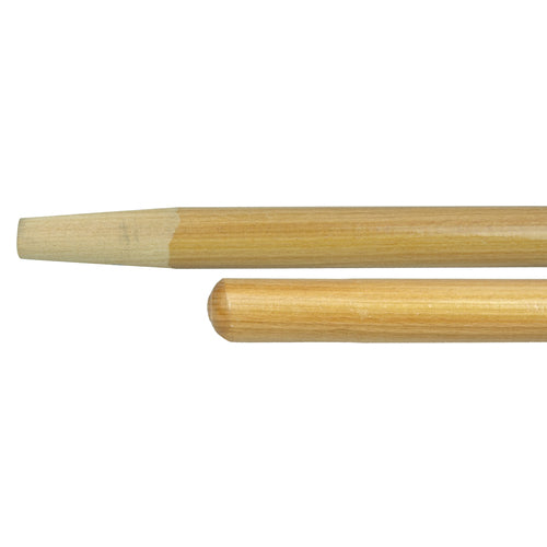 54″ Hardwood Handle, Tapered Wood Tip, 1-1/8″ Diameter - Americas Industrial Supply