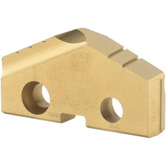 Allied Machine and Engineering - 38mm Diam x 1/4" Thick, Seat Code 3, 132° Included Angle Spade Drill Insert - TiN Coated, Carbide, Grade K20, Series T-A - Americas Industrial Supply