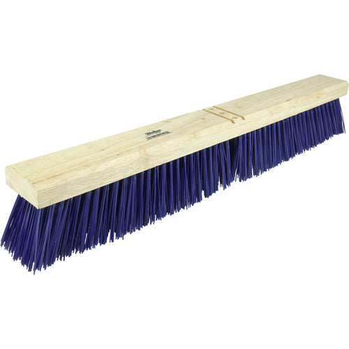 24″ Contractor Garage Broom, Stiff Blue Polypropylene Fill, Includes Brace - Americas Industrial Supply