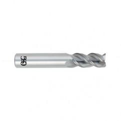 11mm Dia. x 70mm Overall Length 3-Flute Square End Solid Carbide SE End Mill-Round Shank-Center Cutting-Uncoated - Americas Industrial Supply