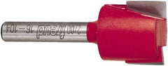 Freud - 3/4" Cut Diam, 1/2" Length of Cut, 0 Flute Mortising Edge Profile Router Bit - Carbide-Tipped, 1/4" Shank Diam, 2" OAL, Proprietary Coating - Americas Industrial Supply