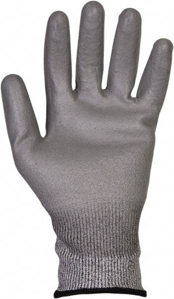 Jackson Safety - Size XL (10), ANSI Cut Lvl 3, Polyurethane Coated Dyneema/Lycra Cut Resistant Gloves - 9.84" Long, Palm & Knuckles Coated, Knit Wrist, Gray, Paired - Americas Industrial Supply