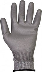 Jackson Safety - Size XL (10), ANSI Cut Lvl 3, Polyurethane Coated Dyneema/Lycra Cut Resistant Gloves - 9.84" Long, Palm & Knuckles Coated, Knit Wrist, Gray, Paired - Americas Industrial Supply
