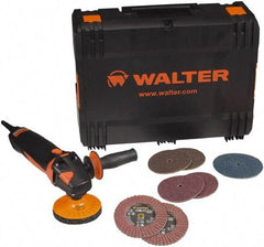 WALTER Surface Technologies - 4-1/2" Pad Diam, 2,000 to 7,000 RPM, 13.5 Amp, Handheld Electric Polisher - 120 Volt - Americas Industrial Supply