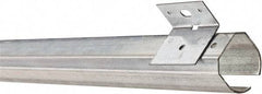 National Mfg. - 10 Ft Long, 600 Lb Capacity, Straight Boxrail - Galvanized - Americas Industrial Supply