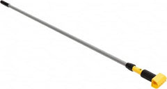 Rubbermaid - 60" Standard Aluminum Clamp Jaw Mop Handle - 5" Mop Head Band, Plastic Connector, Use with Wet Mops - Americas Industrial Supply