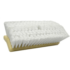 10″ Bi-Level Scrub Brush, Flagged White Polystyrene Fill - Americas Industrial Supply