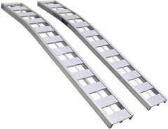 Erickson Manufacturing - 90" Long x 12" Wide, 3,000 Lb Capacity, Arched Truck Ramp - Aluminum, For All Vehicles - Americas Industrial Supply