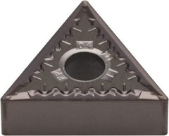Kennametal - TNMG432 FP Grade KCU10 Carbide Turning Insert - AlTiN Finish, 60° Triangle, 1/2" Inscr Circle, 3/16" Thick, 1/32" Corner Radius - Americas Industrial Supply